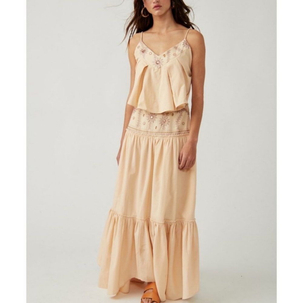 FREE PEOPLE Crystal Cove Set / Linen Size M - Picture 8 of 10